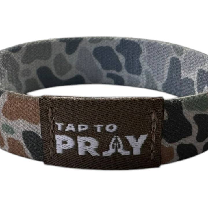 Versible - Wholesale Wristband - Tap To Prayâ„¢ Wristbands - River Rock Camo Classic & Sage