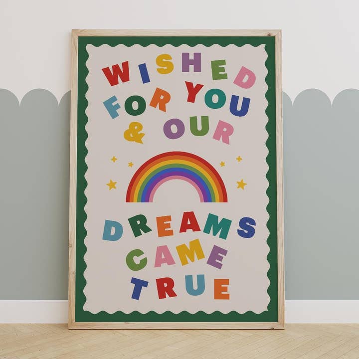 Deseado para ti y nuestros sueños se hicieron realidad Impresión para niños para venta al por mayor de HollieGraphik