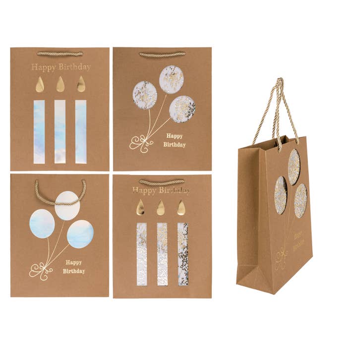 Craft paper bag, Happy Birthday for wholesale by Out of the blue KG