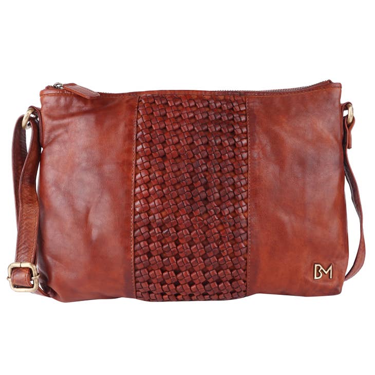 KOMPANERO - Handbag, Sling Bag Italian made of Genuine Leather