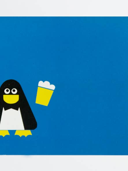 pingouin à la bière pour la vente par UMÄR
