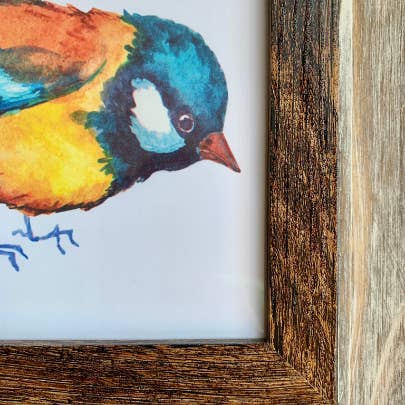 Magnifique Hearts – wholesale Konsttryck – Söta ornitologiska tryck, 8x8 tum, fågeltryck5