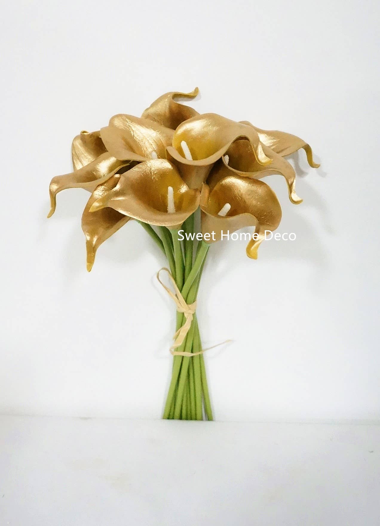 Sweet Home Deco - Wholesale Artificial Flowers - Latex Real Touch Calla Lilies Home Wedding Flowers Set of 106