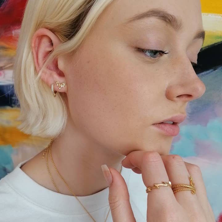 Scream Pretty - Recycled Sterling Silver Jewellery – wholesale Stud/post earrings – Bat Stud Earrings2