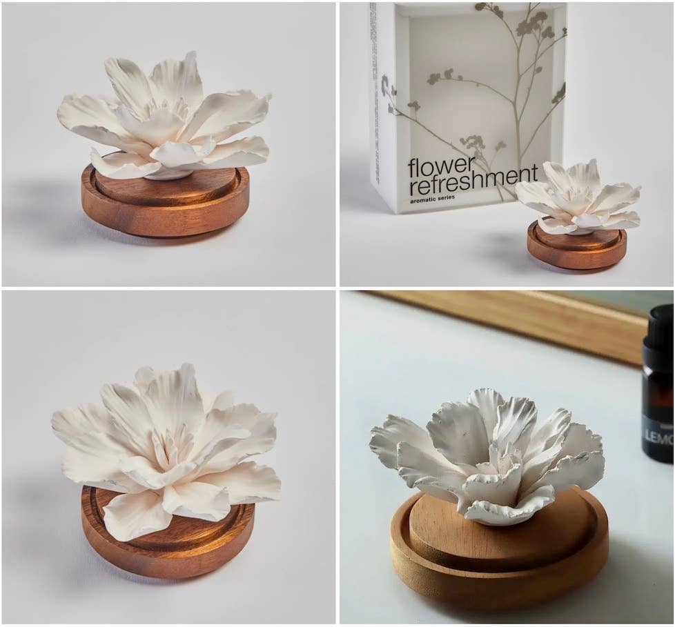 Anoq - Wholesale Reed Diffuser - Hibiscus Fragrance Diffuser - Porcelain Room Diffuser4