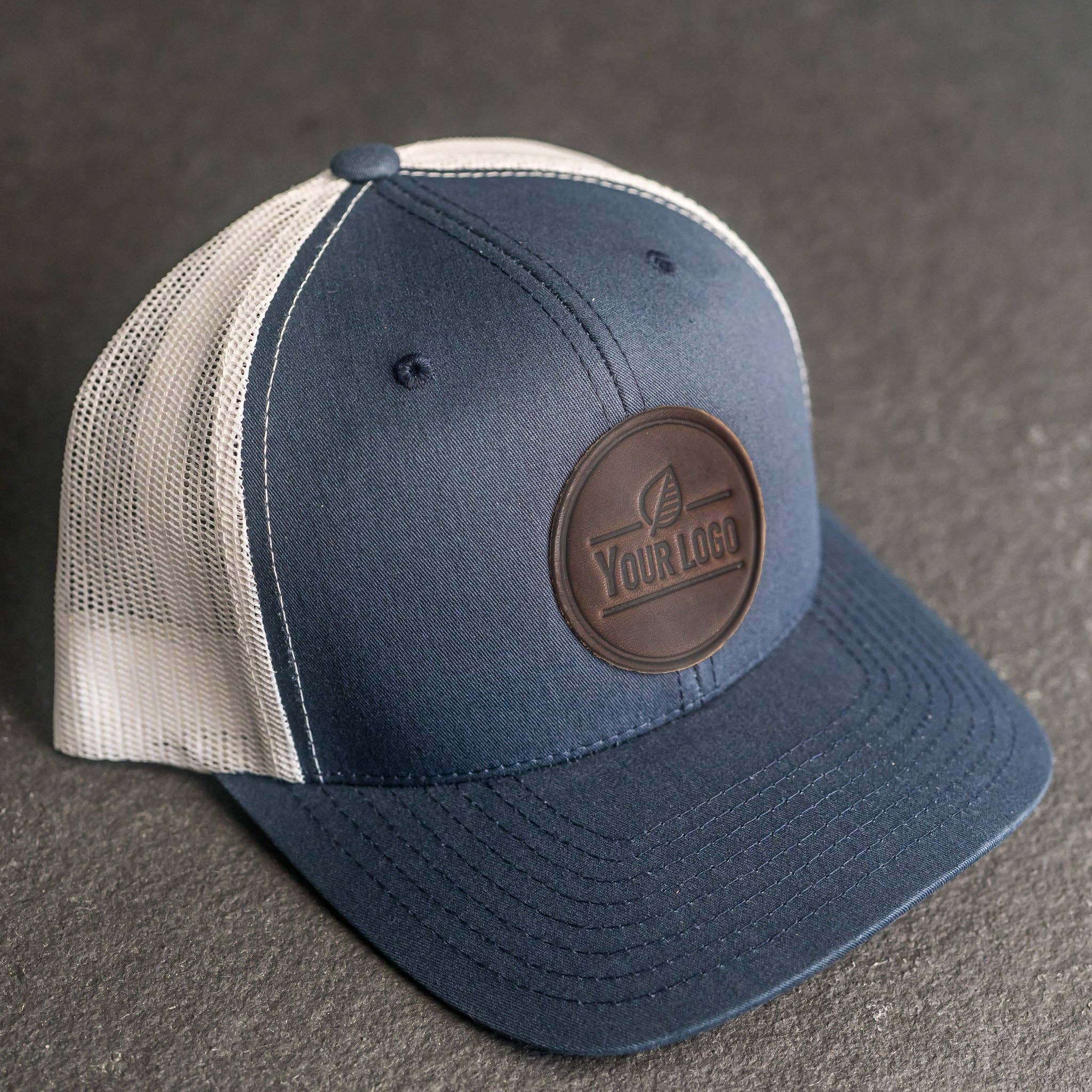 Ox & Pine - Wholesale Trucker Hat - Unisex - Your Logo on a Leather Patch Trucker Style Hat5