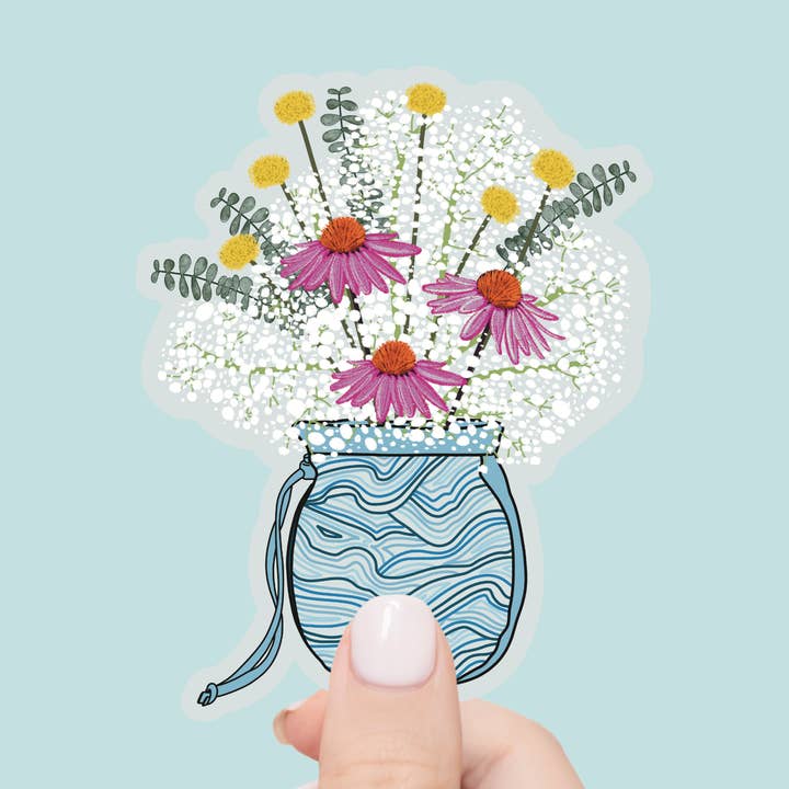 Autocollant ou aimant pour sac à craie d'escalade pour la vente par The Holler Hippie