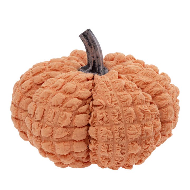 9.75" Dia Amber Squish Plush Pumpkin Fall Autumn Décor for wholesale by Boston International
