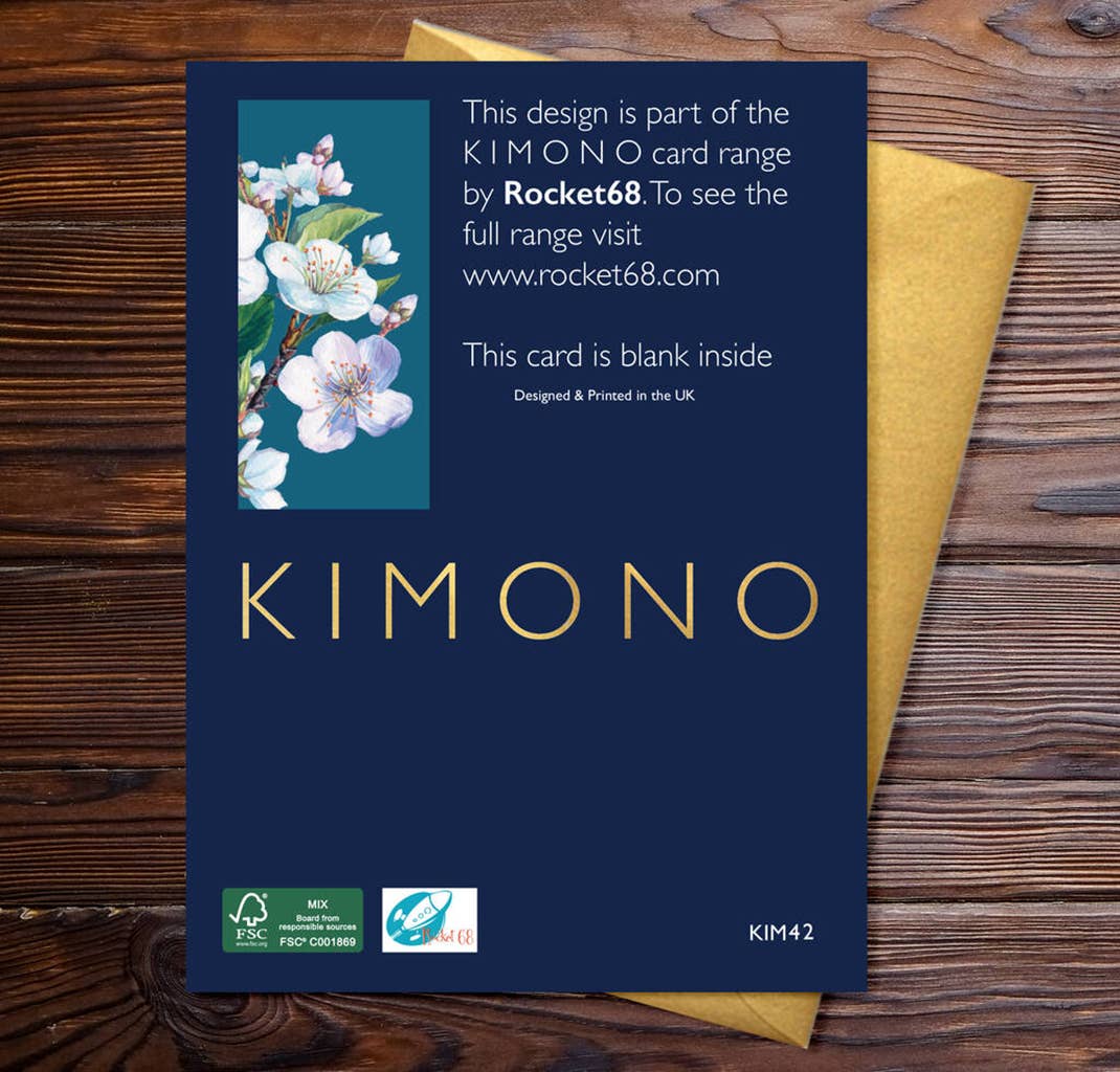 Rocket 68 - Wholesale Everyday Greeting Card - Sunflower  Blank With Gold Accents1