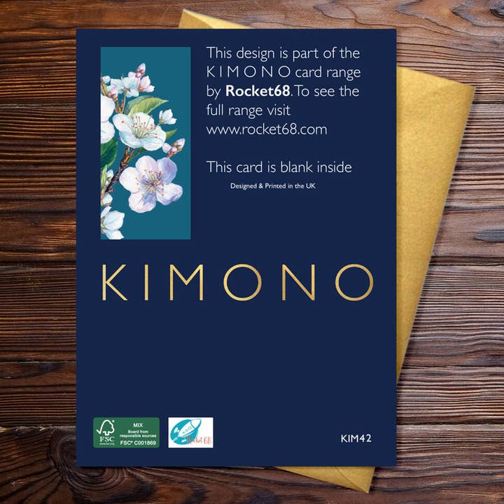 Rocket 68 - Wholesale Everyday Greeting Card - Sunflower Blank With Gold Accents1