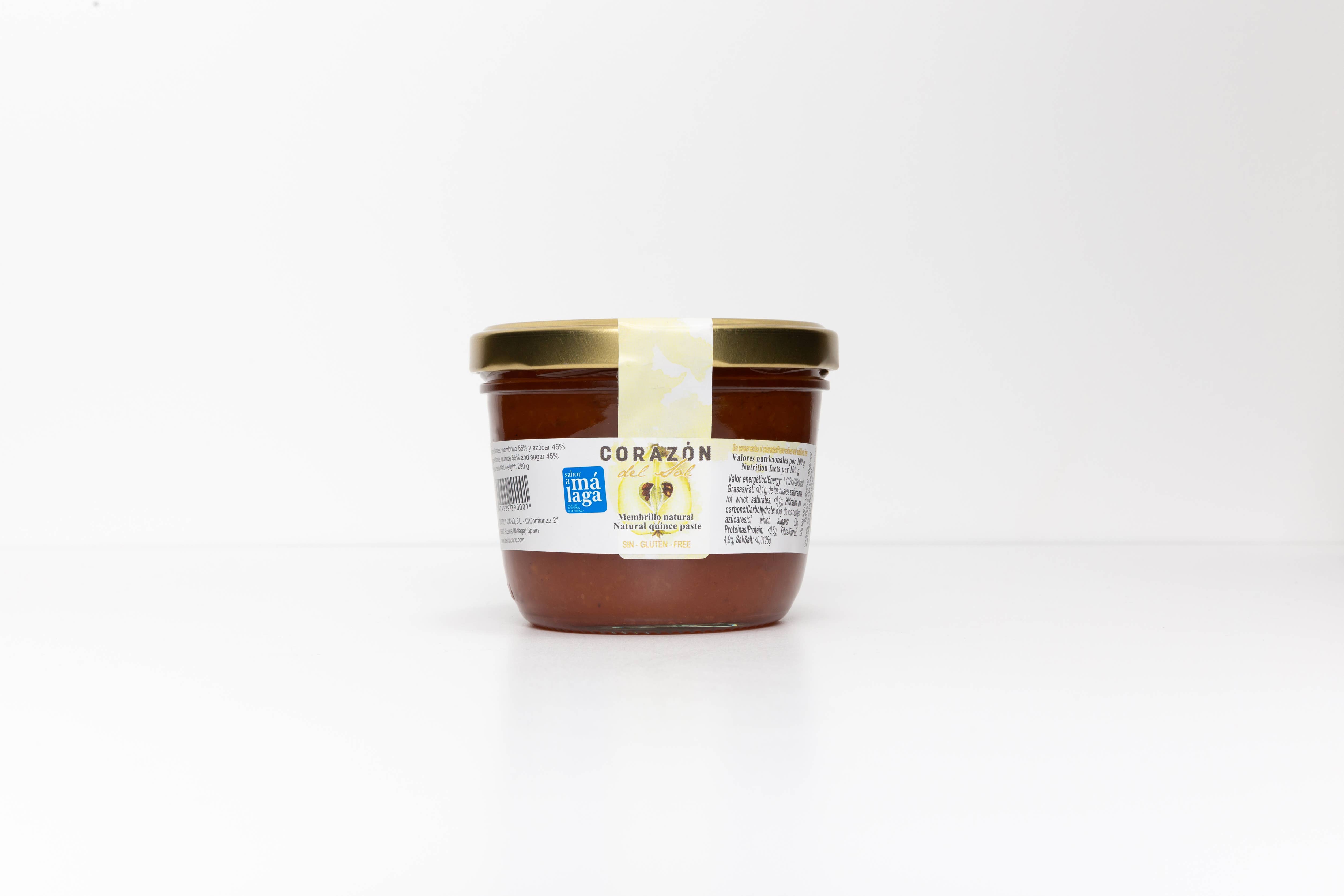 TRAFRUT CANO - Wholesale Jam/Jelly - Natural quince jelly Corazón del sol 290g