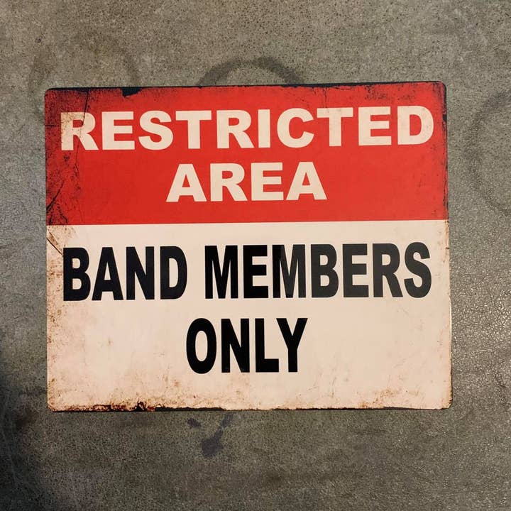 The British Metal Signs Company – wholesale Sign – Restricted Area Band Member Only Metal Sign1