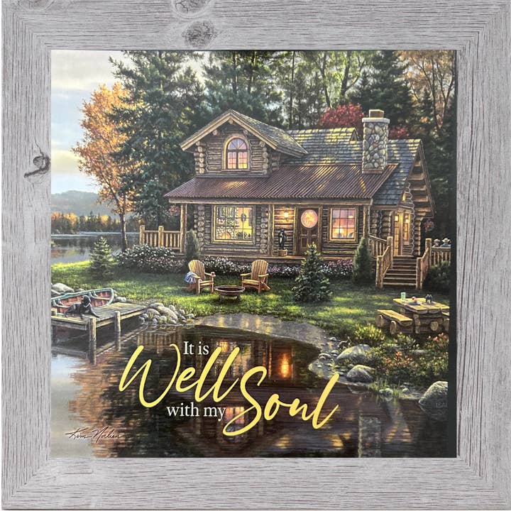 Summer Snow Art - Wholesale Art Print - It Is Well With My Soul by artist Kim Norlien Art
