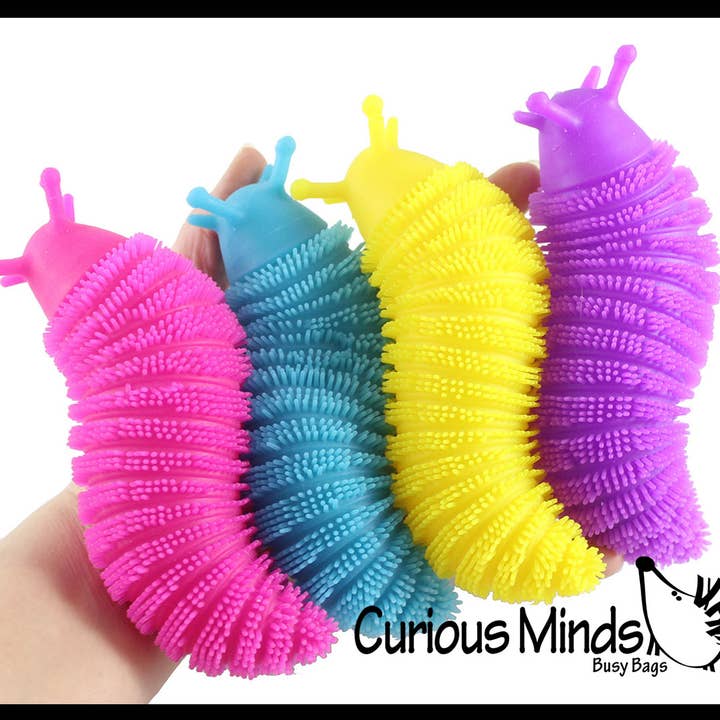 1 Puffer Slug Ball - Light Up Flashing Indoor Soft Hairy Ai for wholesale by Curious Minds Toys