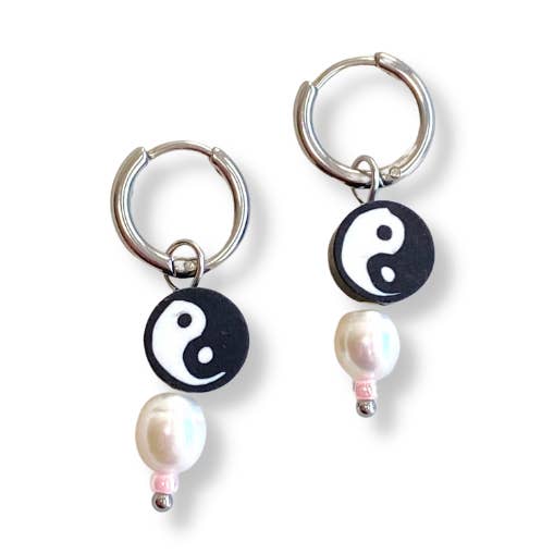 Yin Yang Earrings - Silver for wholesale by TOMMASINI