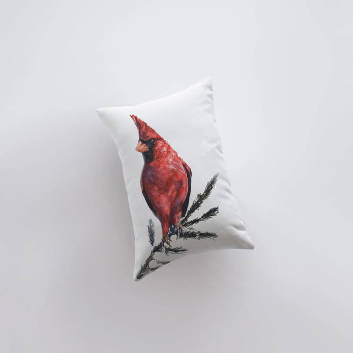 UniikPillows - Wholesale Throw Pillow Cover - Bird | Cardinal | Red Cardinal | Pillow Cover | Throw Pillow | 12x18 | Bird Lover | Cardinal Gifts | Gifts for her | Decor | Accent Pillow
