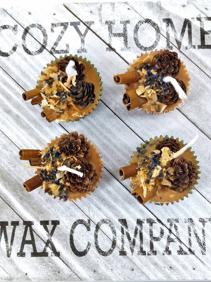 Mahogany Teakwood Wax Fire Starter 2.3oz for wholesale by Cozy Home Wax Company