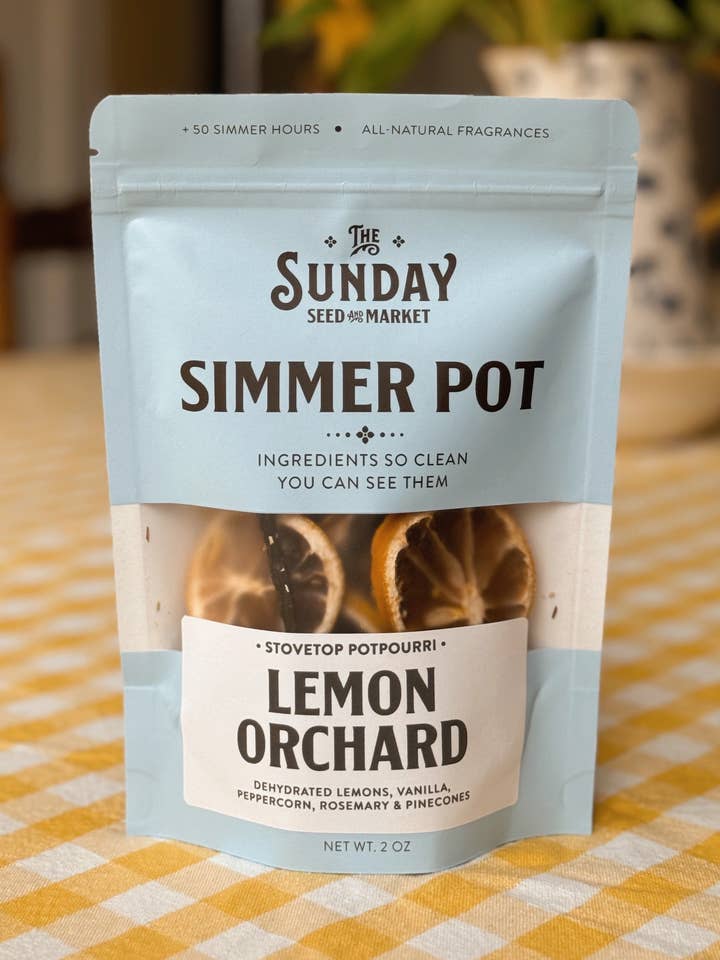 Lemon Orchard Simmer Pot | Lemon Rosemary Peppercorn for wholesale by The Sunday Seed