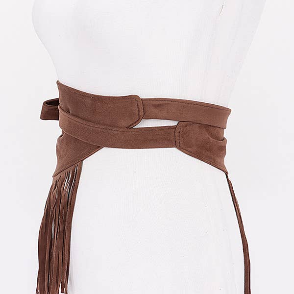 Shop Neighbors - Wholesale Belt - Women's - Faux Suede Fringe Belt9