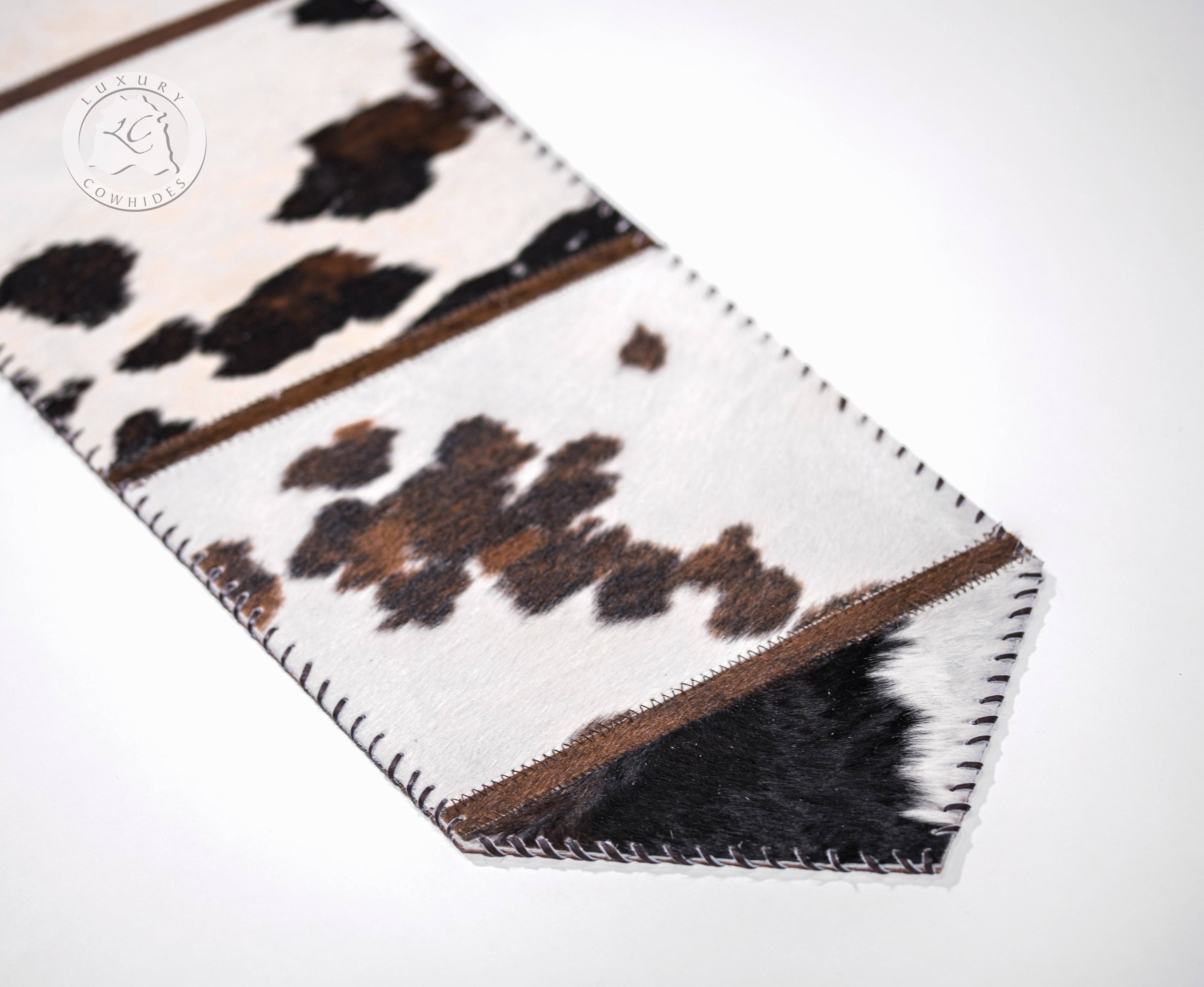 Wholesale Cowhide Table Runner Tricolor for your store Faire