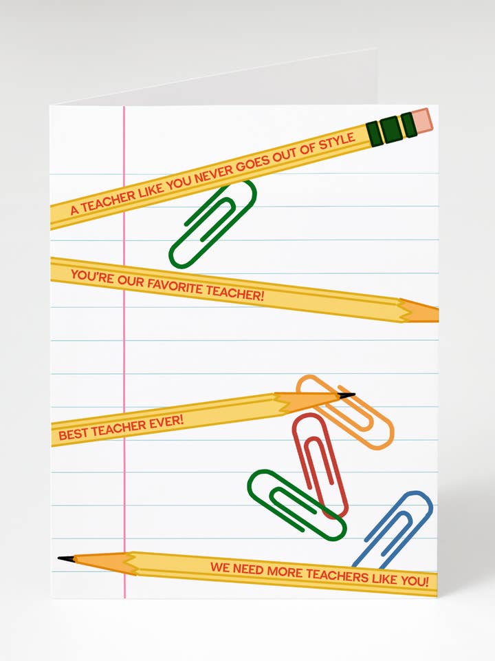 Carte de vœux « Best Teacher Ever » pour la vente par Bon Femmes
