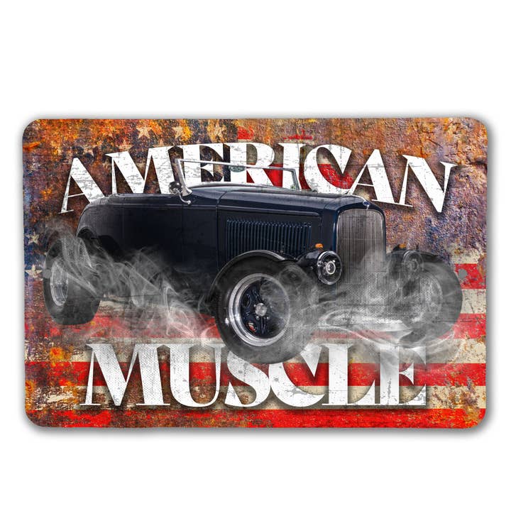Signe musculaire américain Deuce Coupe pour la vente par Real Cool Stickers & Stuff