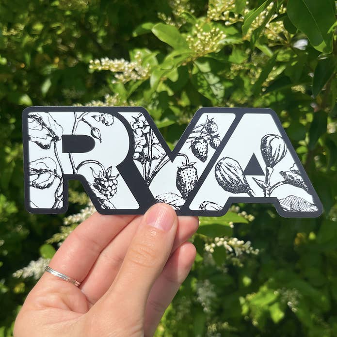 Knapping Press - Wholesale Magnet - RVA Botanicals Magnet | Car Decal & Refrigerator Magnet