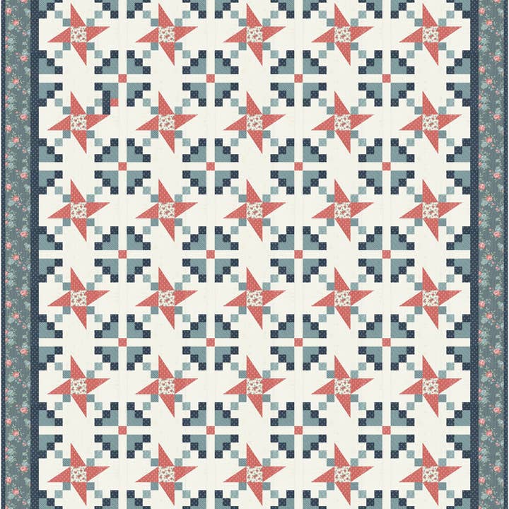 Lamb Farm Designs - Wholesale Quilt - Garden Pinwheels Quilt Pattern3