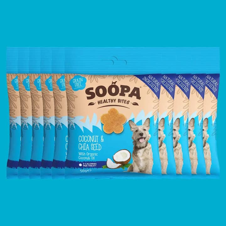 Soopa UK – wholesale Pet treats – Dog – Coconut & Chia Seed Dog Treats2
