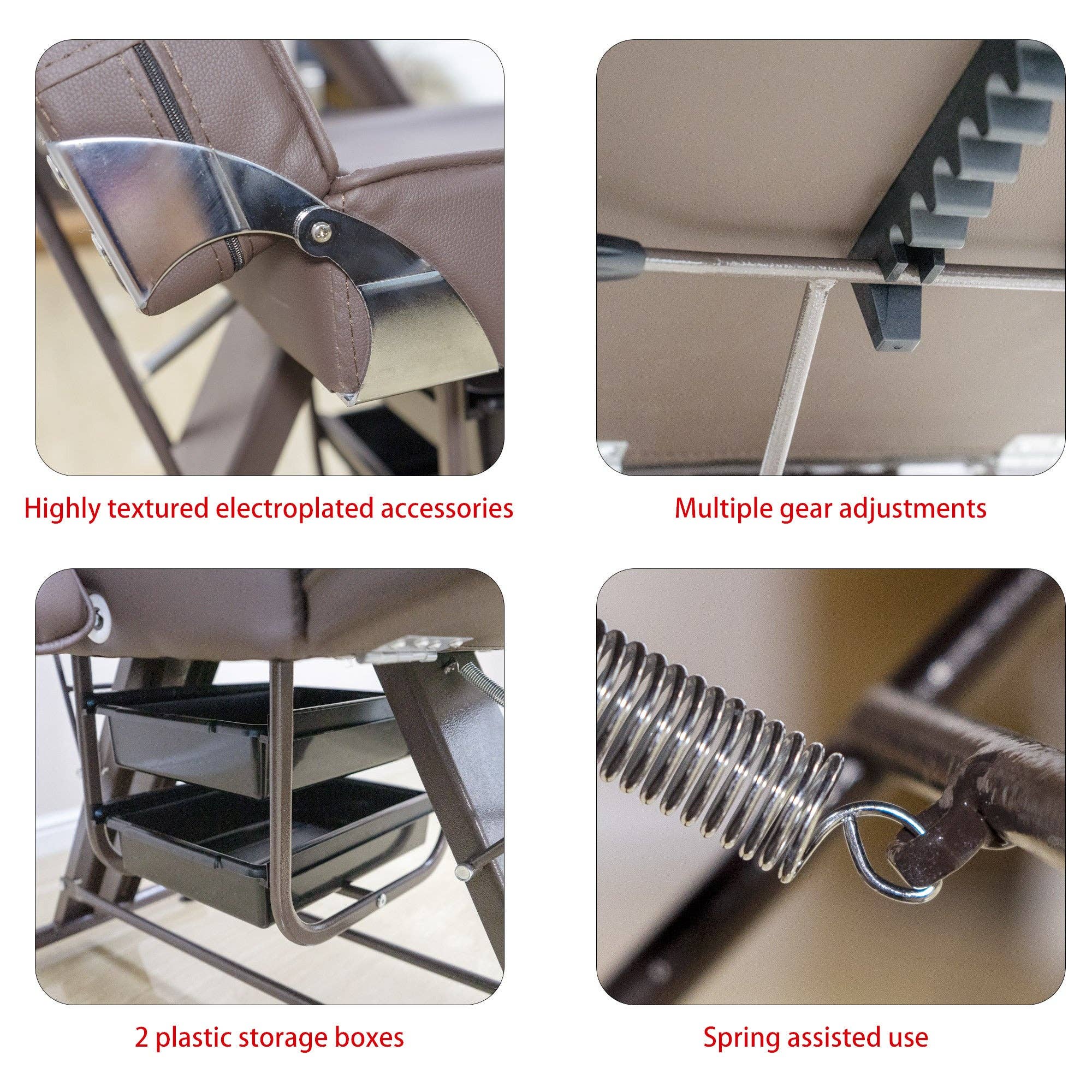 39F Inc. - Wholesale Chair - 72" Adjustable 3-Section Tattoo Chair Facial Bed Spa Salon3