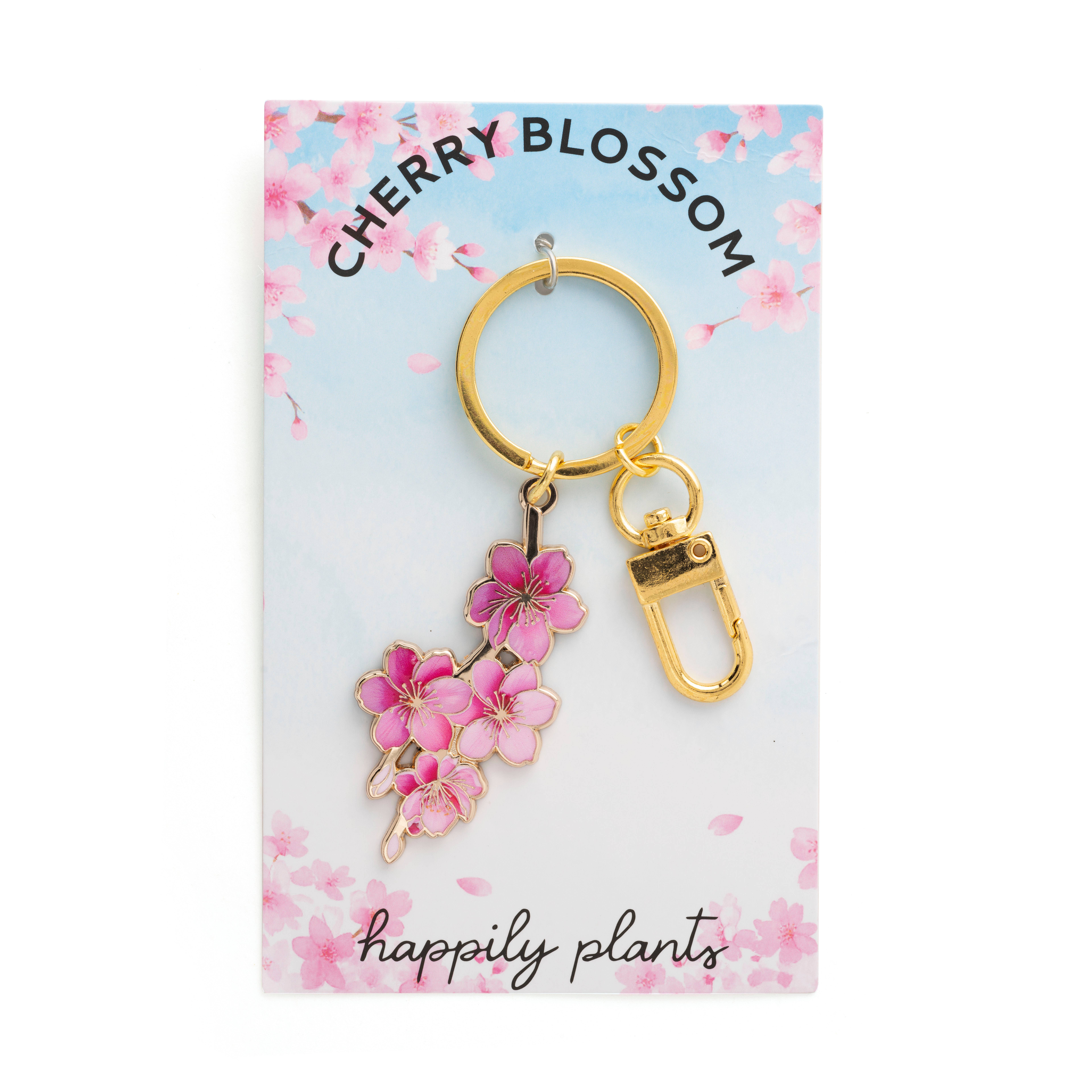 Happily Plants - Wholesale Keychain - Women's - Japanese Cherry Blossom Keychain & Bag Charm, Floral Gift3