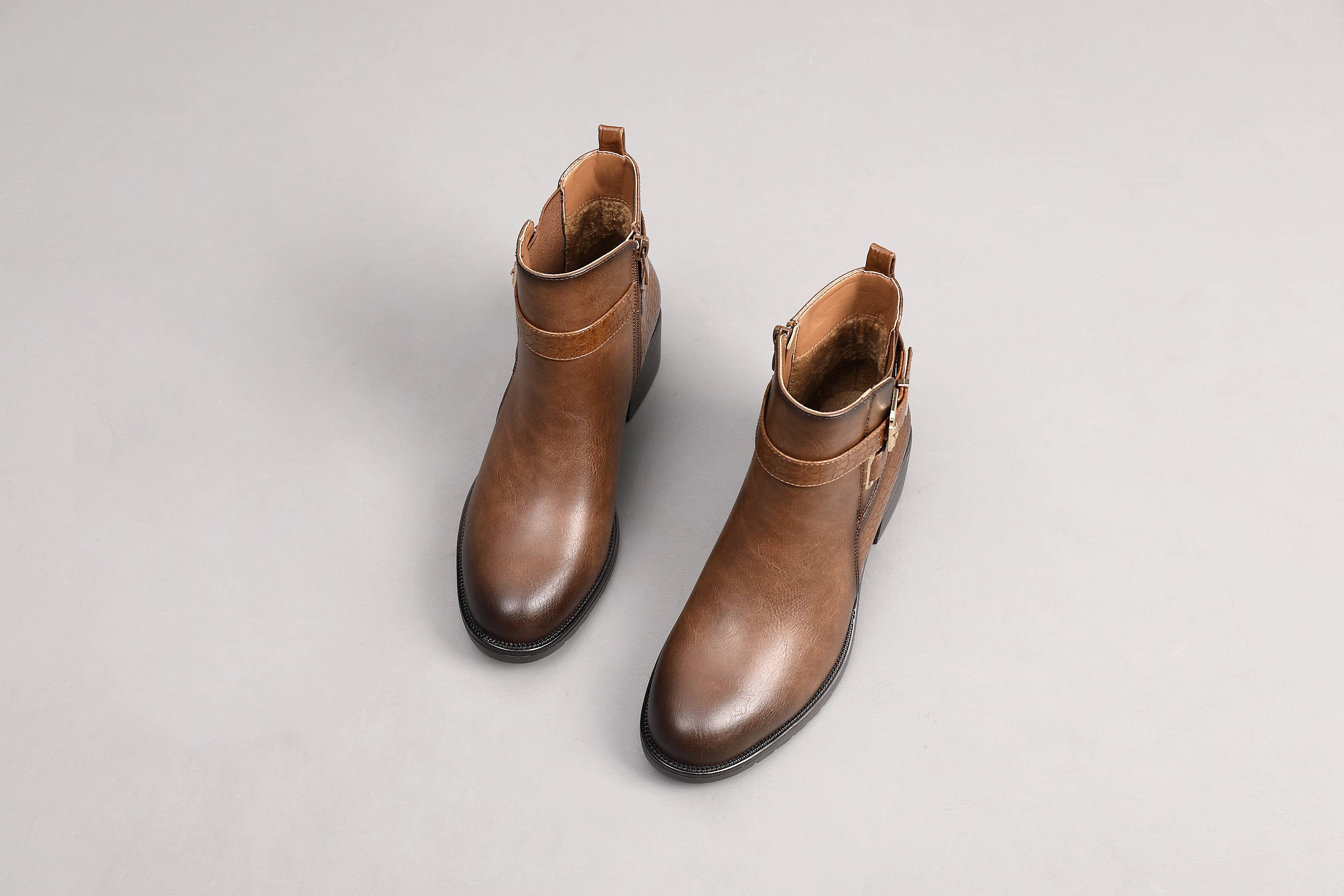 Top Staka - Wholesale Booties – Women's - A2351 Croc Mock Chic Ankle boots11