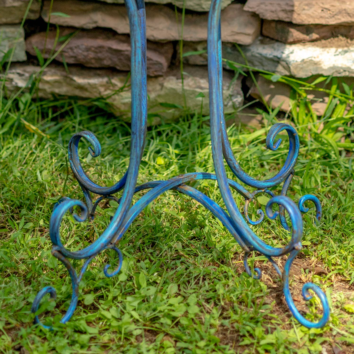 Zaer Ltd. International - Wholesale Bird Bath - "Two Birds" Iron Birdbath - 3 Color Options11