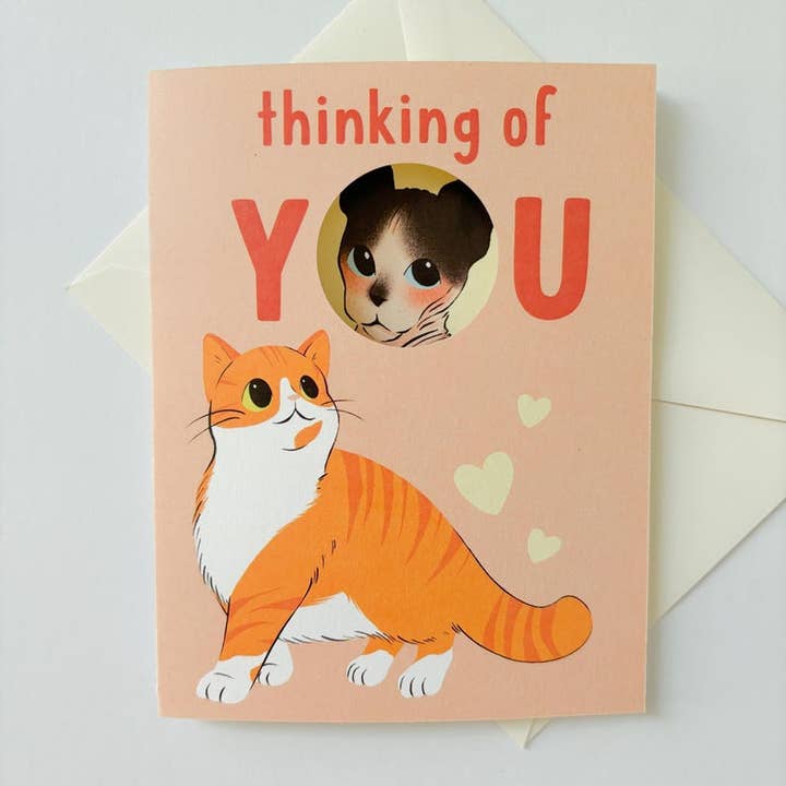 Pensées pour toi (Naked) Carte de vœux A2 pour la vente par goyangii