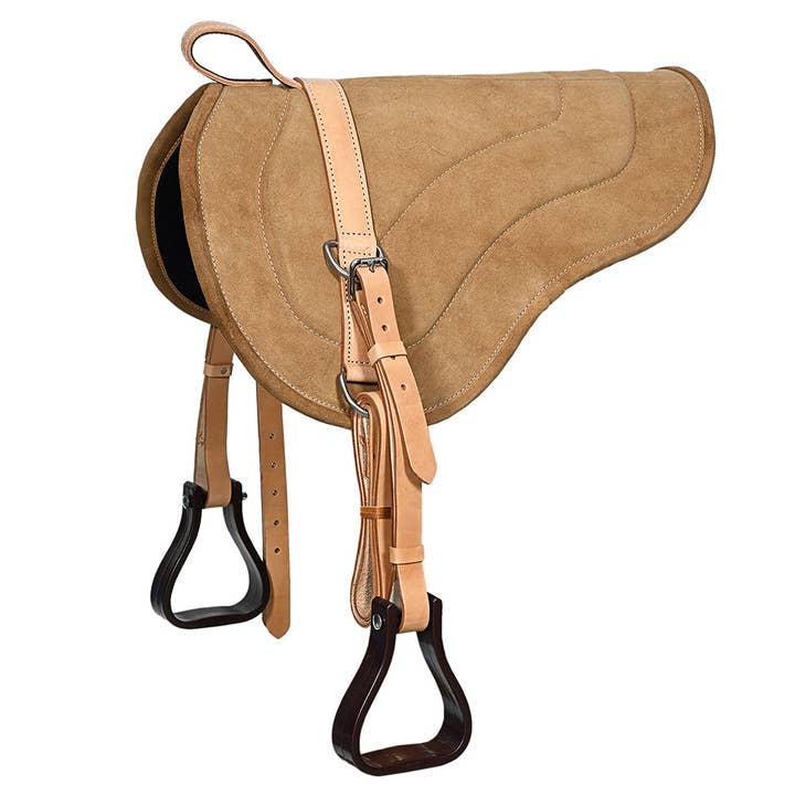 Hilason Natural Horsemanship Leather Bareback Western Treeless Saddle Pad for wholesale by HILASON