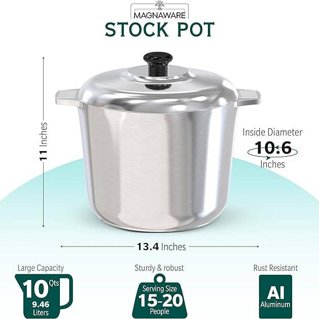 Magnaware – Großhandel Kochtopf – Kochtopf mit Deckel 10 Liter5