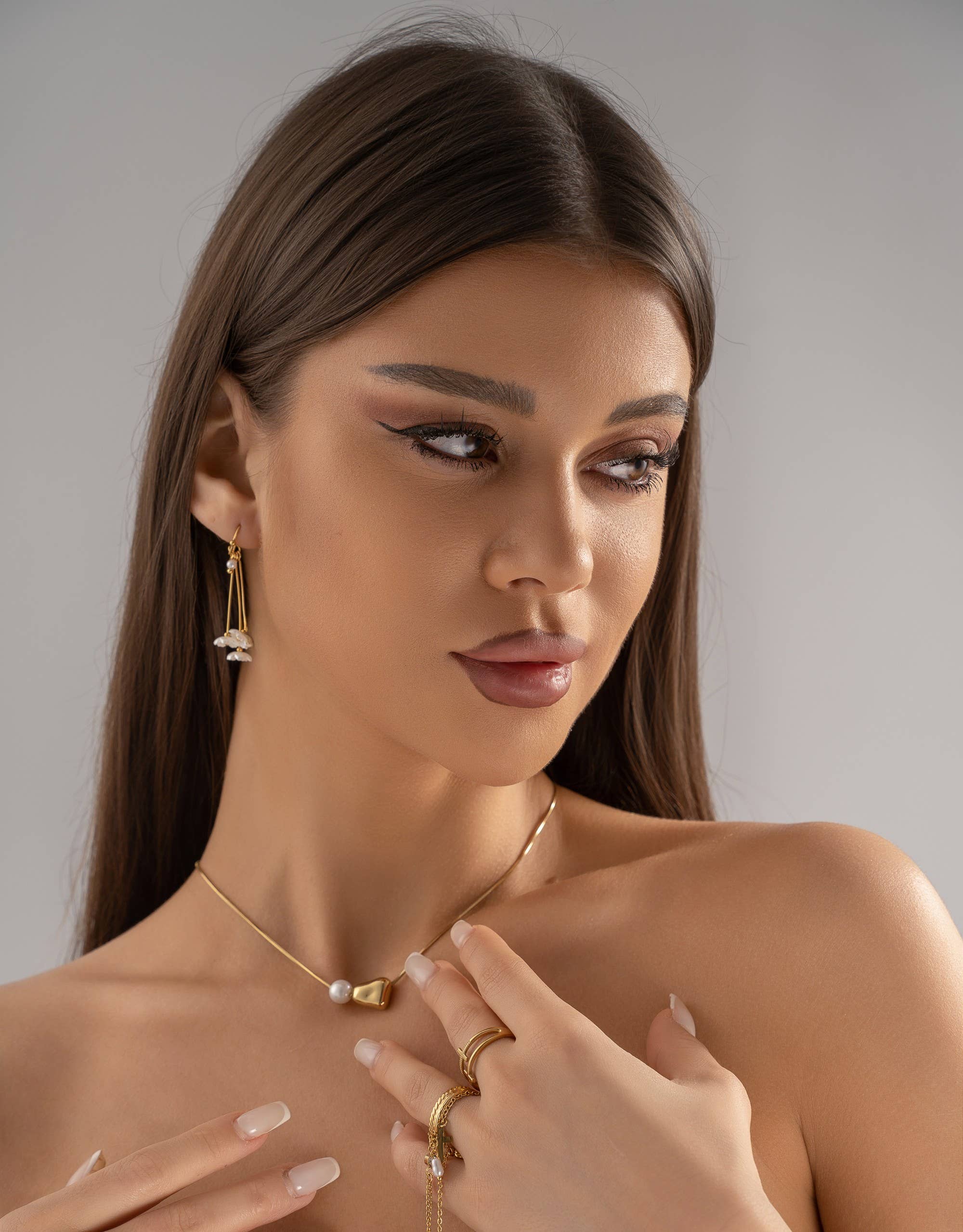 COSMOS - Wholesale Pendant/Charm Necklace - Elegant Necklace Stainless Steel with Geometric Pendant1