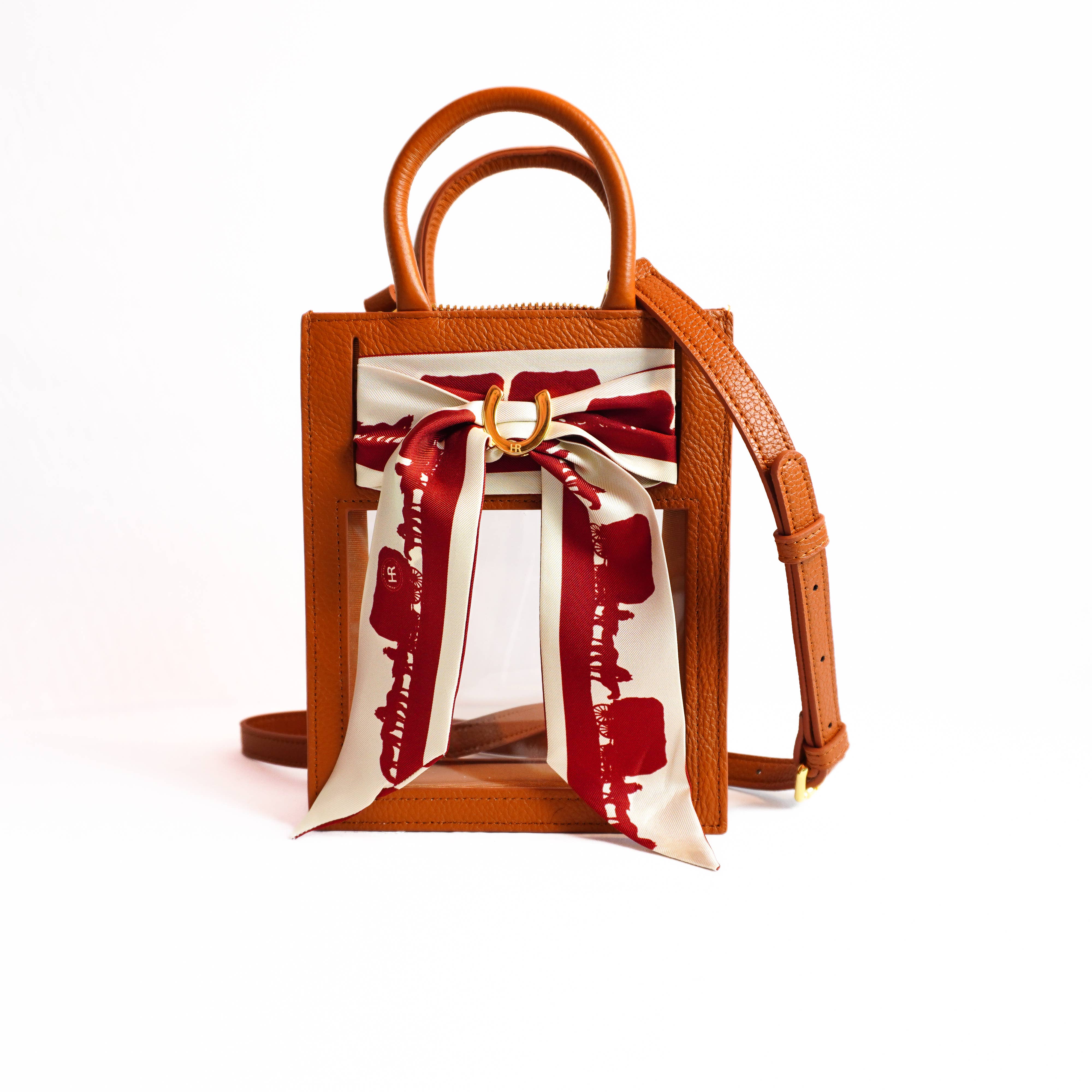 Hampton Road Designs - Wholesale Crossbodytas - Dames - Mini Calista Clear + Oklahoma! Twilly1