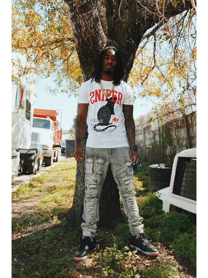 Sniper Gang Apparel - Wholesale Screen Printed T-Shirt - Unisex - Rat Problems (White)7