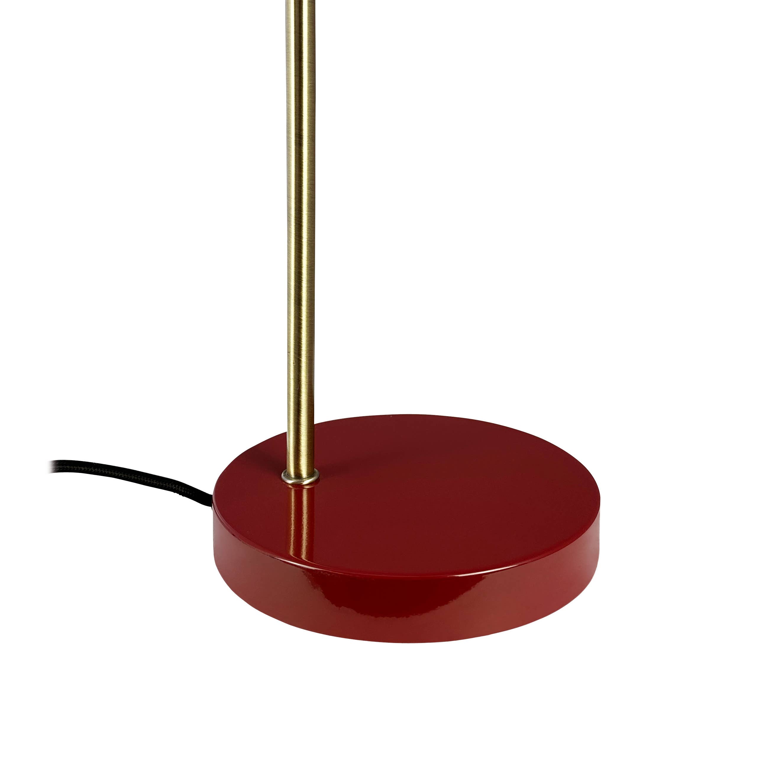 Dyberg Larsen - Wholesale Accent/Desk Lamp - Ocean Dark Red/ Brass Table Lamp4