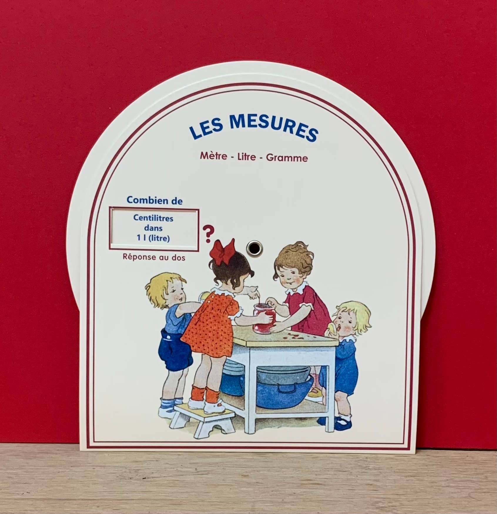 LUDOM EDITION - Venta al por mayor Tarjetas de aprendizaje - Niños y bebés - Disco de medidas con respuestas al dorso - Cocina