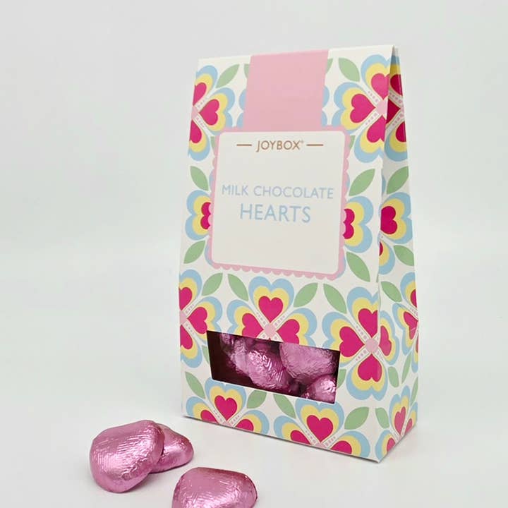 Mælkechokoladehjerter for engroshandel hos Joypots Ltd