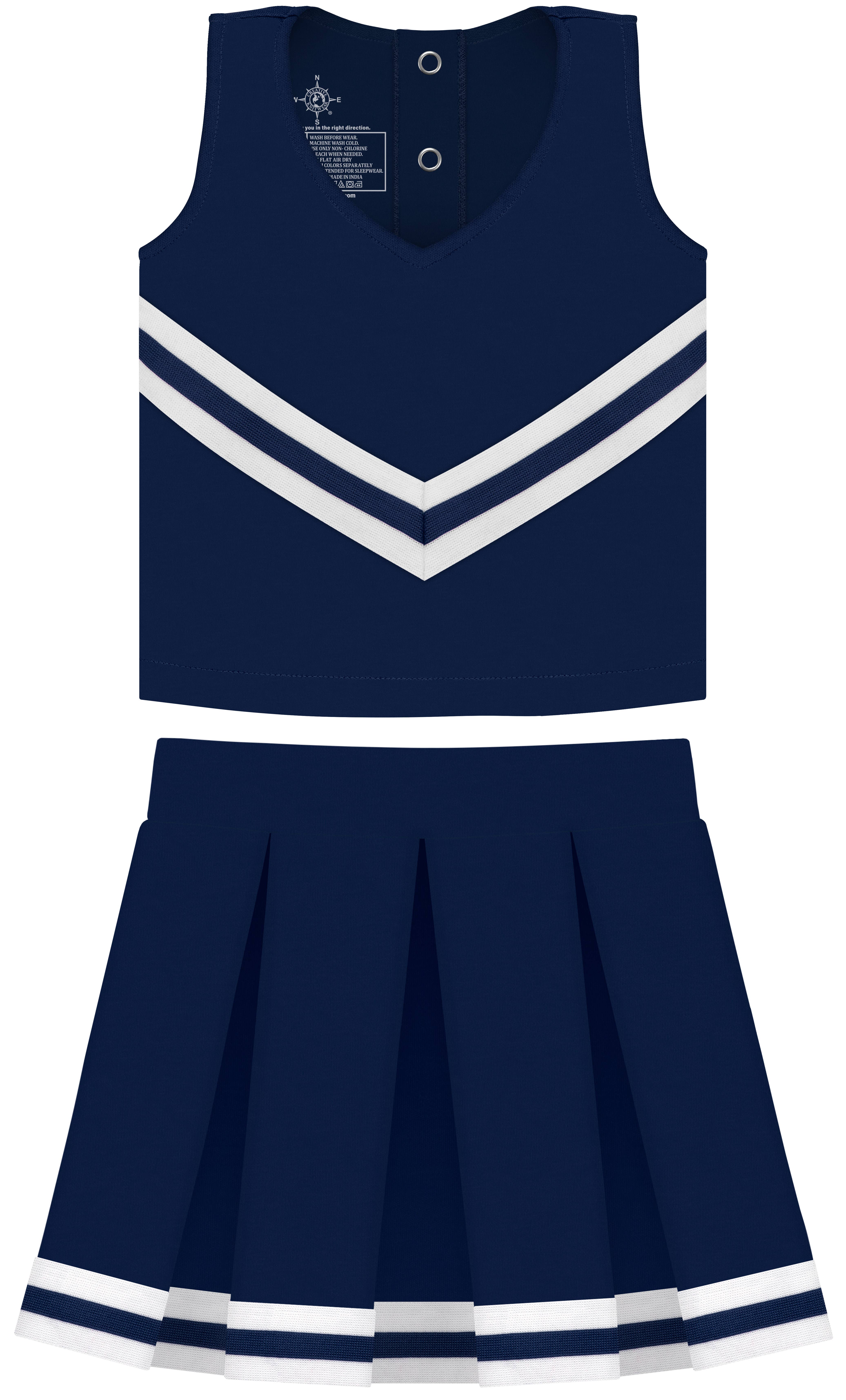 Creative Knitwear - Wholesale Dress - Kids - Custom Girls 3-Piece Cheer Dress: Screen Print1