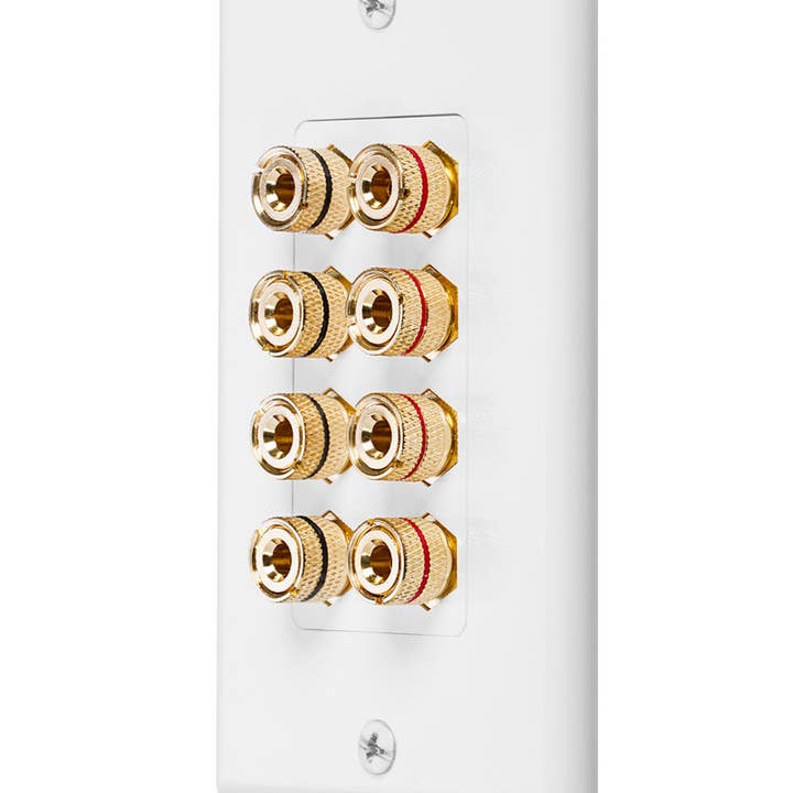 Placa de pared para sonido envolvente chapada en oro para 4 altavoces para venta al por mayor de Fosmon