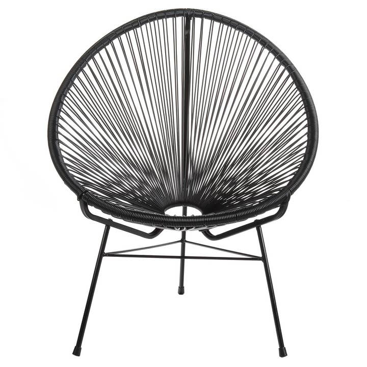 Acapulco Lounge Chair, Black for wholesale by Joseph Allen Home