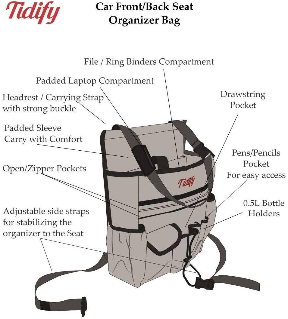 Gradzo - Wholesale Car Decorative Charm - Unisex - Car Front Seat Organizer - Your Office Away from Office6