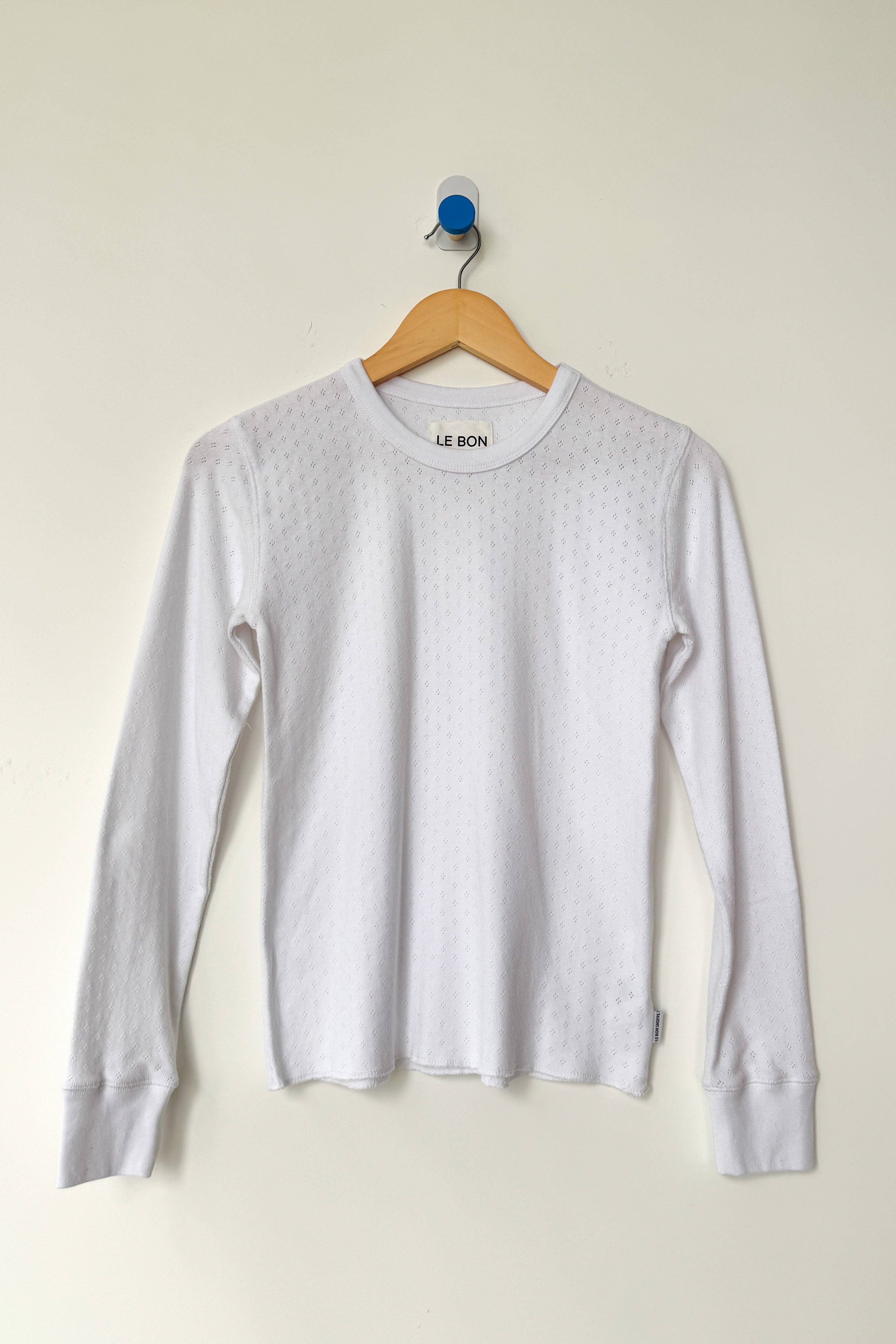 Le Bon Shoppe - Vente T-shirt – femme - T-shirt Fondamental Pointelle (2S-2M-1L)21