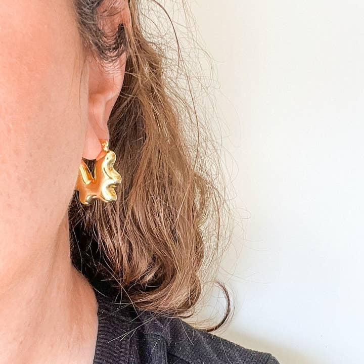 Natalie Clare Collections - Wholesale Hoop Earrings - Ravioli Hoops4