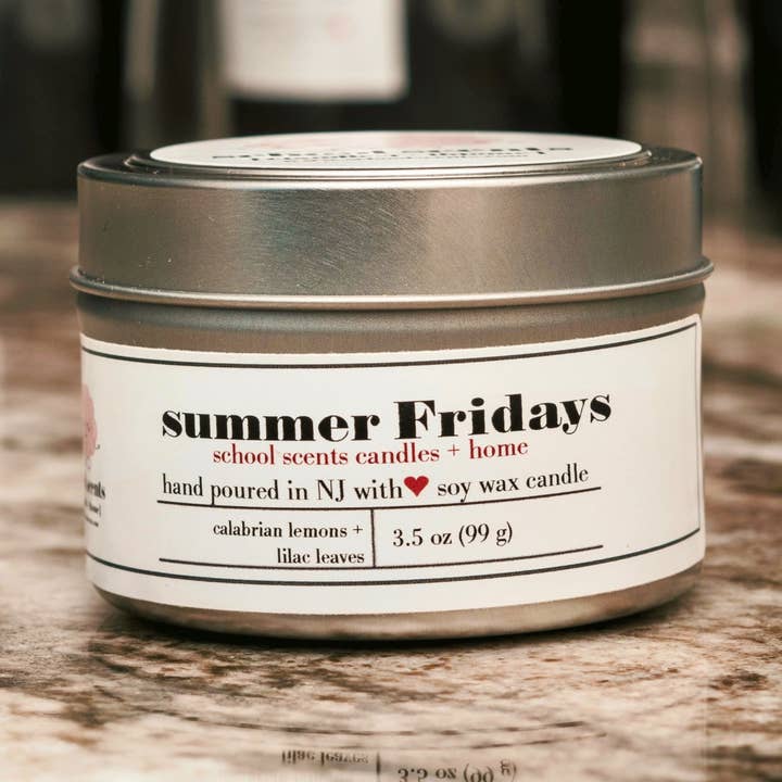 School Scents Candles - Wholesale Travel Candles - summer Fridays 3.5 oz.0