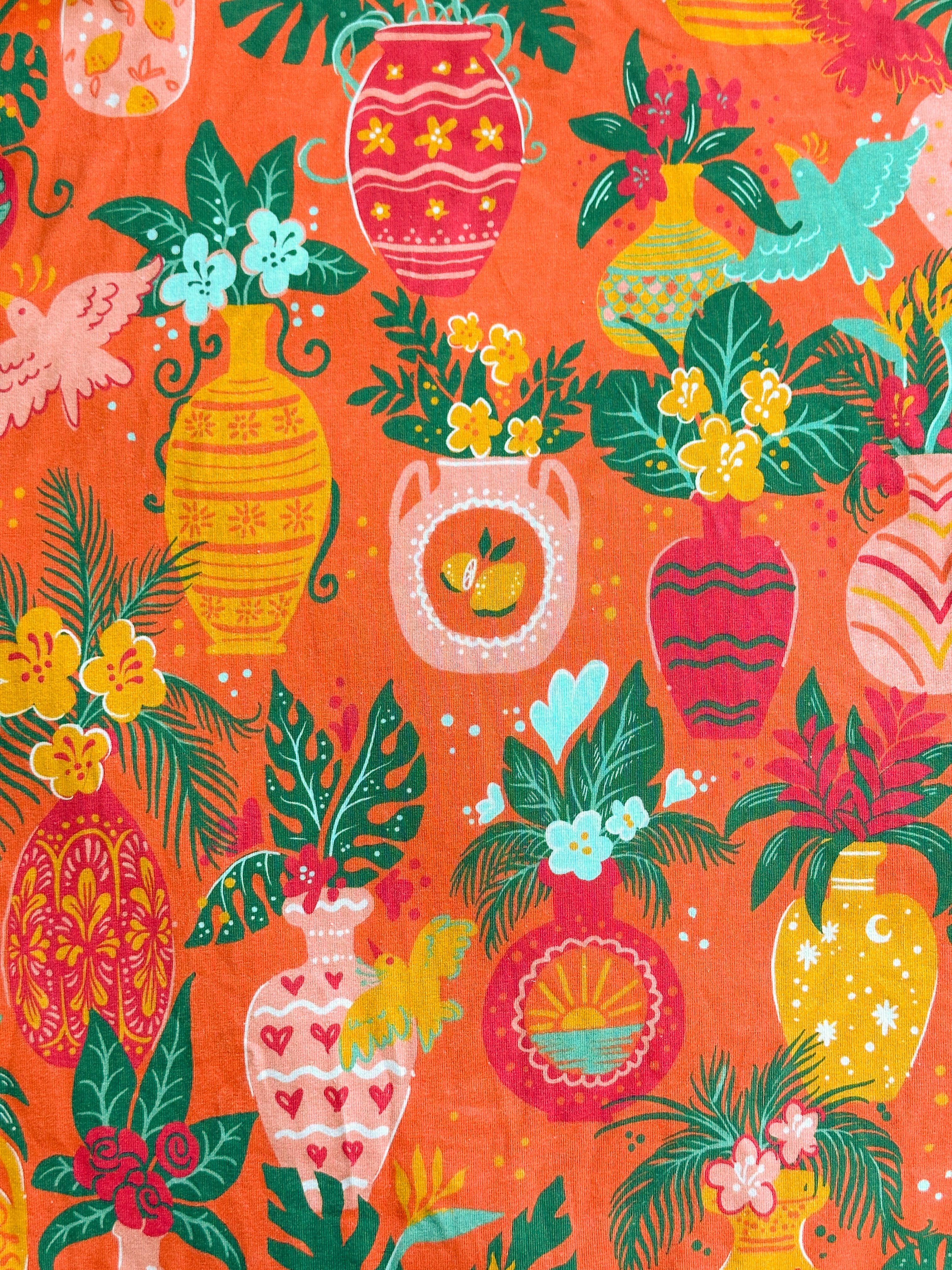 Sun & Sanctuary - Wholesale Tank Top - Women's - The Zephyr Cropped Tank Top in Vase de Flores2